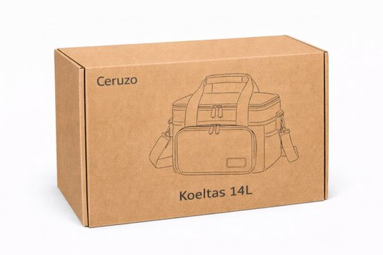 Ceruzo Koeltas 14L – Geïsoleerde Lunchtas – Dubbel Compartiment – Blauw