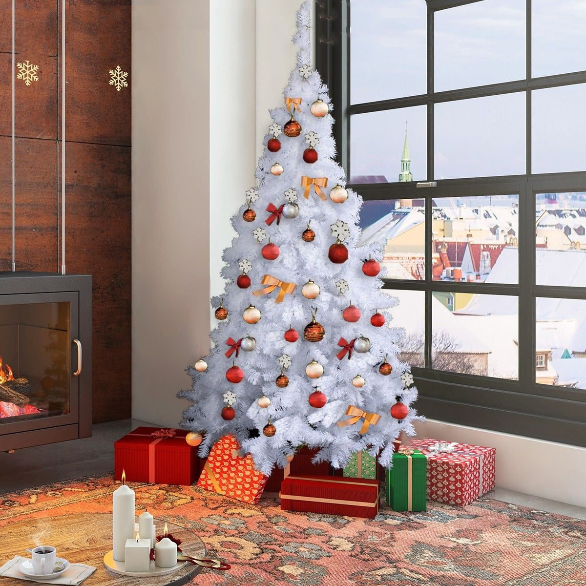 Coast Kunstkerstboom - 180cm - 650 Takken - Wit