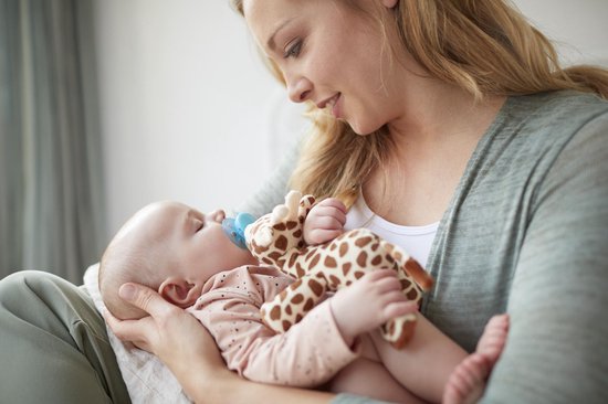 Philips Avent Knuffel Fopspeen - 0 tot 6 Maanden - 1 Speentje - Girafje - SCF348/11