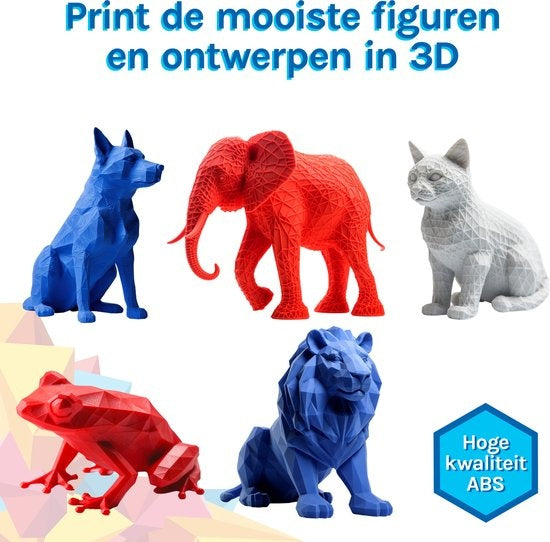 3D&Print 3D Printer voor Beginners, Kinderen - Bouwpakket - Starterspakket voor Kinderen - Oranje