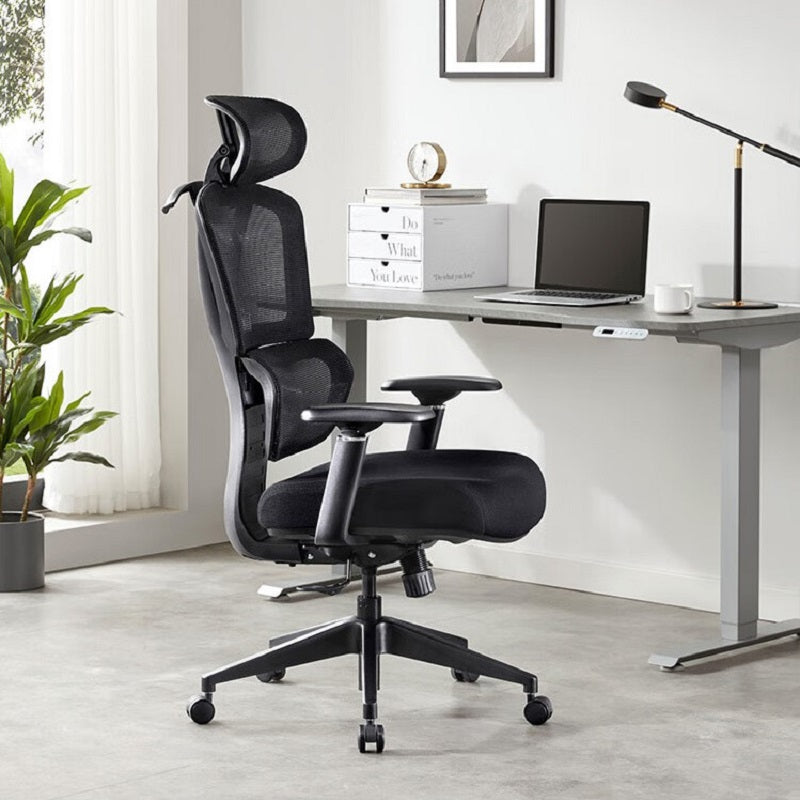 ochama x J.ZAO Z7 Comfort Ergonomische Bureaustoel, Achterkantelbaar in 3 standen, hoogteverstelbare armleuningen, adaptieve zwevende lendensteun, 3D hoofdsteun, E-sport stoel