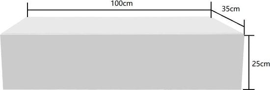 VDD hangende dressoir kast - 100 cm breed - wit