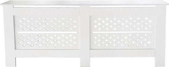 Elegante Radiatorombouw - Verwarmingsombouw - Witte Radiatoromkasting - 172 cm x 82 cm