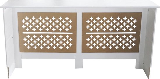 Elegante Radiatorombouw - Verwarmingsombouw - Witte Radiatoromkasting - 172 cm x 82 cm