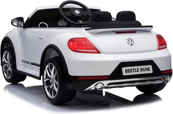 Coast 12V kinderauto met 2,4 g afstandsbediening met muziek en LED -lichten wit 115 x 67 x 57 cm wit