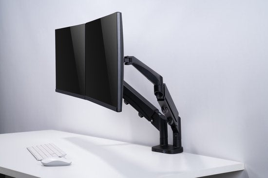 VDD Gaming - Monitorbeugel 2 beeldschermen - Zwart - Aluminium - 11x94x59cm