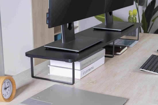 VVD Gaming Monitor Standaard - Max. 20Kg - 100 x 26 x 12.2cm - Zwart