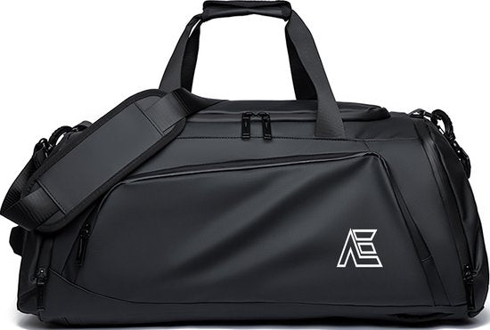 Aramae Sporttas - 46L - Schoenenvak - Waterafstotend - Weekendtas - 57x28x26cm - Zwart