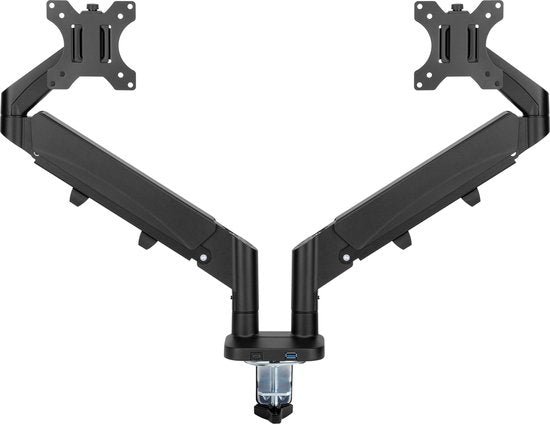 VDD Gaming - Monitorbeugel 2 beeldschermen - Zwart - Aluminium - 11x94x59cm