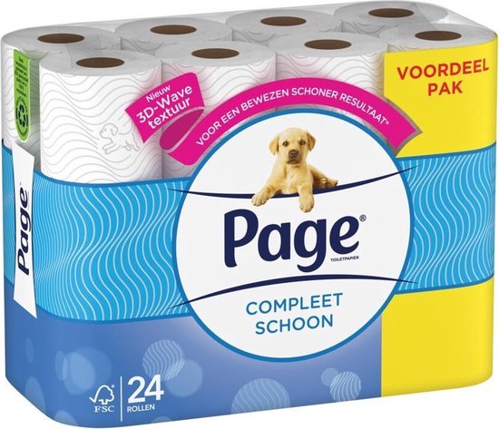 Page Toiletpapier Compleet Schoon 2-laags 12 stuks