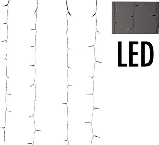 Gordijnverlichting - 240LED - 225x150cm - koel wit
