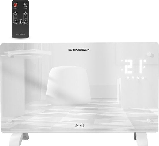 Erikssøn Elektrische Kachel - 2000W Heater - wit