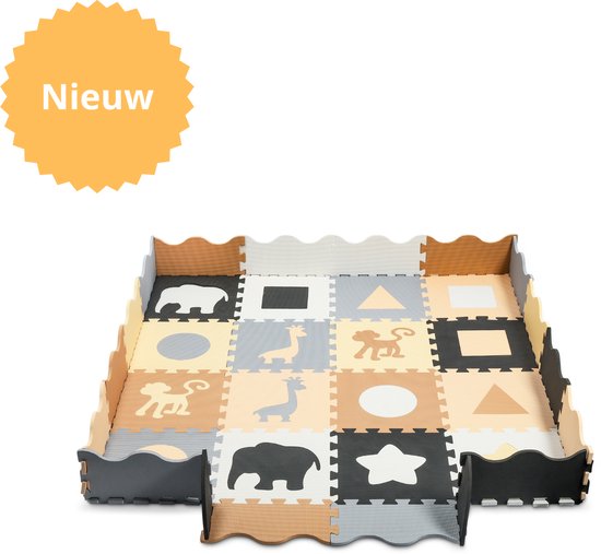 Daily Solutions Speelmat - Foam - Opvouwbaar - 150 x 150 cm - Bruin
