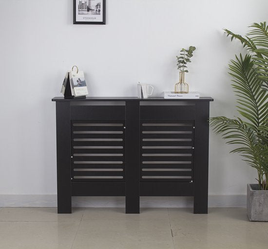 VVD Radiator Omkasting - MDF - 12x82x19cm - Zwart