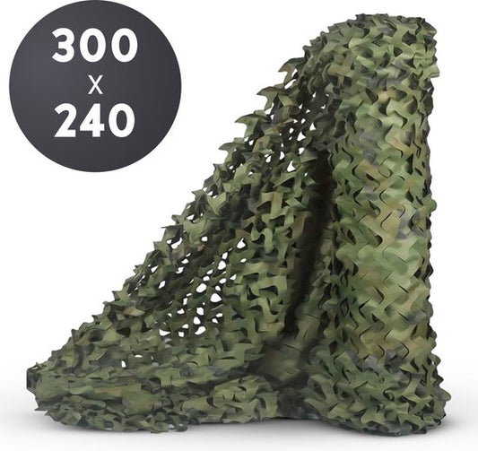 Volcan Camouflagenet 300x240 - Schaduwdoek - Camonet - Groen