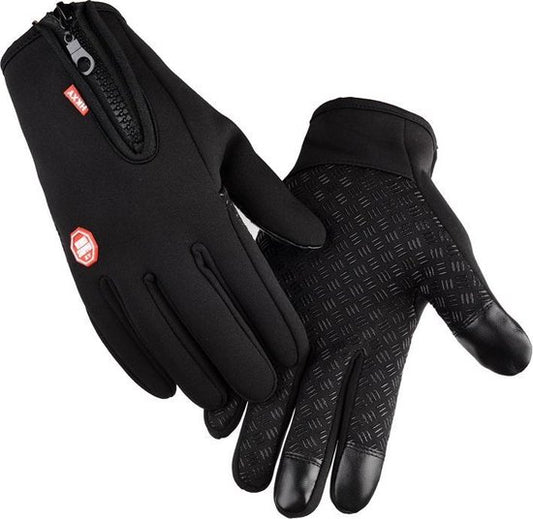 Waterdichte Touchscreen Handschoenen - Zwart - Maat M - betere/dikkere kwaliteit