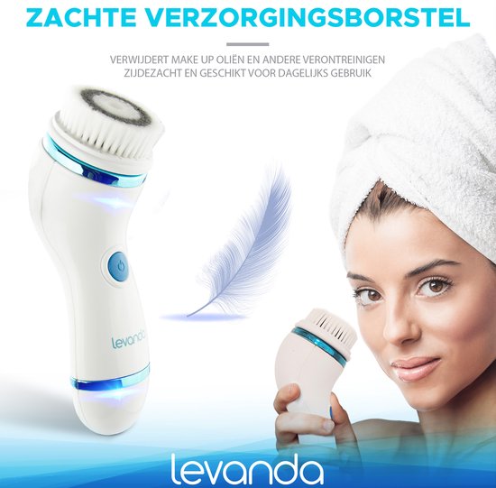 opzetborstels voor levanda elektrische gezichtsreinigingsborstel Levanda 4-in-1 Elektrische Gezichtsreiniger - Gezichtsborstel