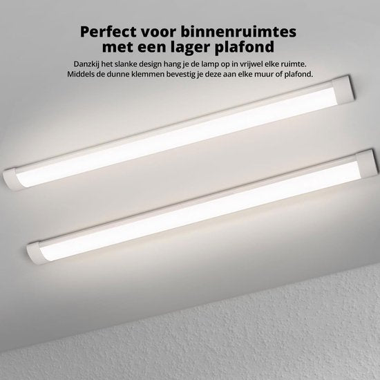 FlinQ Led balk 6500K - 120 cm - 40W - 50.000 branduren - Wit