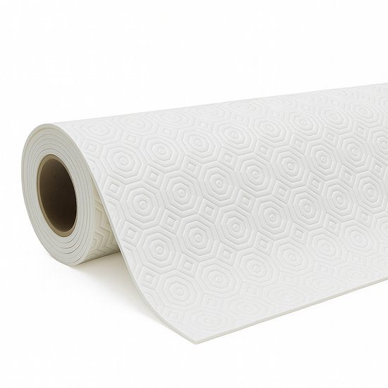 Mistral Home Tafelbeschermer - Gommtex - 110x110 cm - Wit