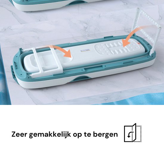 Livista Zitbad - XXL - Opvouwbaar - 158 cm - LED - Rugkussen - Blauw