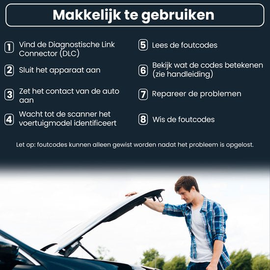 Faas OBD2 Scanner Zwart – EOBD + CAN Diagnosecomputer – Auto Uitlezen en Storingen Wissen