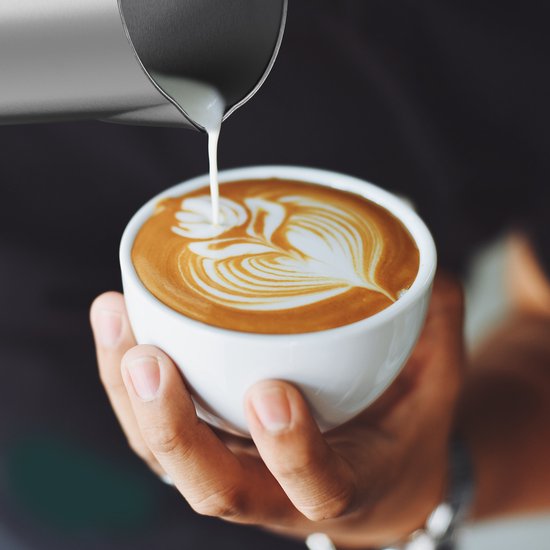 KitchenBrothers Elektrische Melkopschuimer - Vaatwasserbestendig - 4-in-1 - 400 ML - Voor 3 Cappuccino's - RVS/Zwart