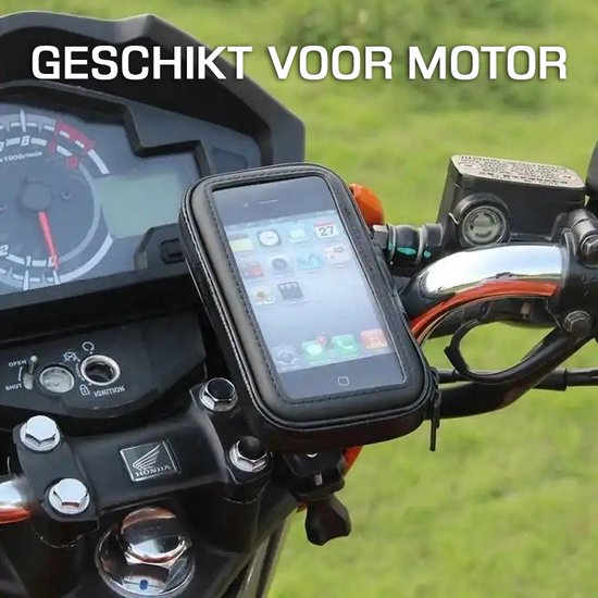 Podec Telefoonhouder Fiets Waterdicht Zwart