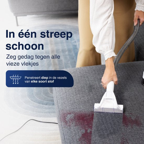 Samako Professionele Tapijtreiniger - Draagbare Vlekkenreiniger - Bankreiniger - Meubelreiniger - Stofzuiger -Tapijt - Met Extra Borstel
