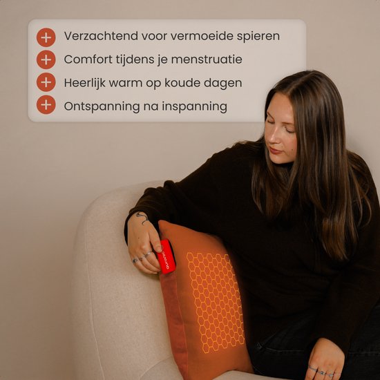 Auronic Infra rood warmte kussen Classic 45x60 cm - Sunset Oranje