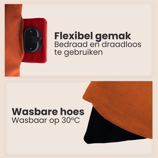Auronic Infra rood warmte kussen Classic 45x60 cm - Sunset Oranje