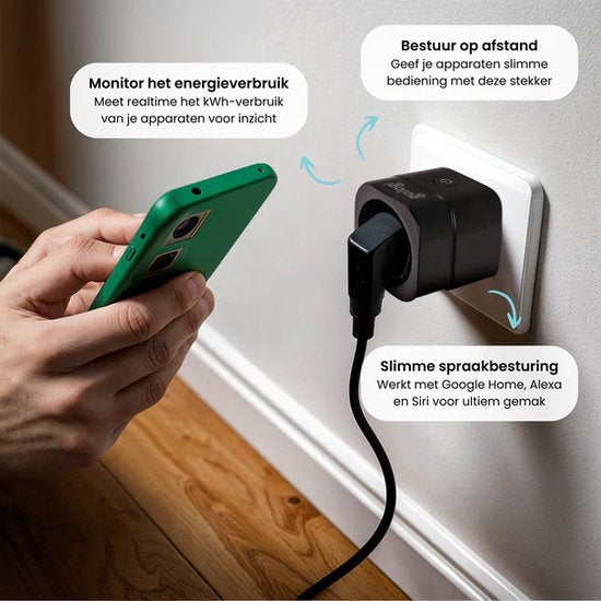 Gologi Smart plug 4 Stuks - Zwart
