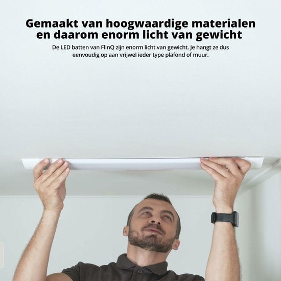 FlinQ Led balk 6500K - 120 cm - 40W - 50.000 branduren - Wit