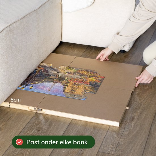 DIYDash Puzzeltafel XXL Volledig Inklapbaar - 1500 Stukjes - Mat - Bord - Plaat - Plank - Deluxe - Voor Legpuzzels - 1000