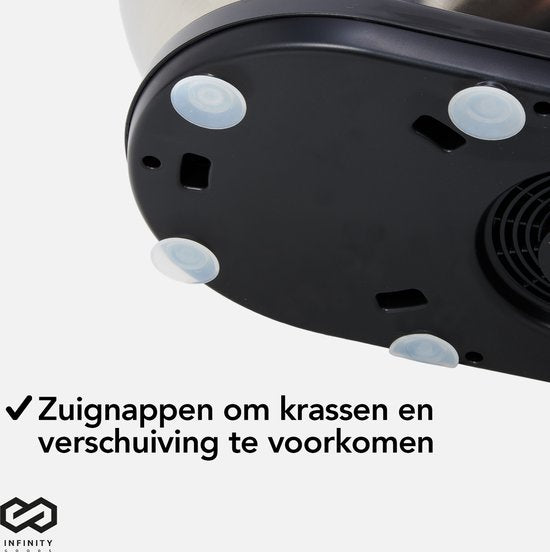 Infinity Goods Keukenmachine - Keukenmixer - 5L RVS Mengkom - Keukenrobot - Foodprocessor - Incl. Accessoires - 1000W - Zwart
