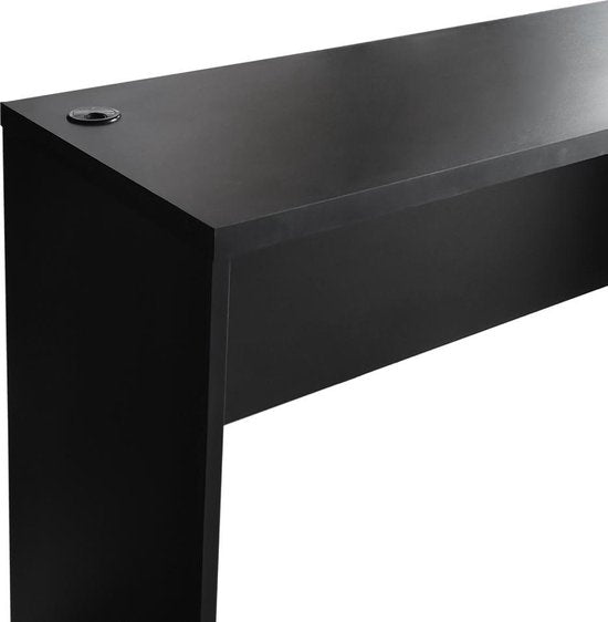 Bureau - Computer Meubel - 140 cm breed en 50 cm diep - Zwart