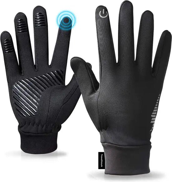 Travelhawk Winterhandschoenen - XL - Spatwaterdicht - Fiets & Scooter - Thermisch - Zwart