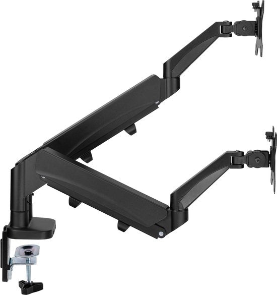 VDD Gaming - Monitorbeugel 2 beeldschermen - Zwart - Aluminium - 11x94x59cm