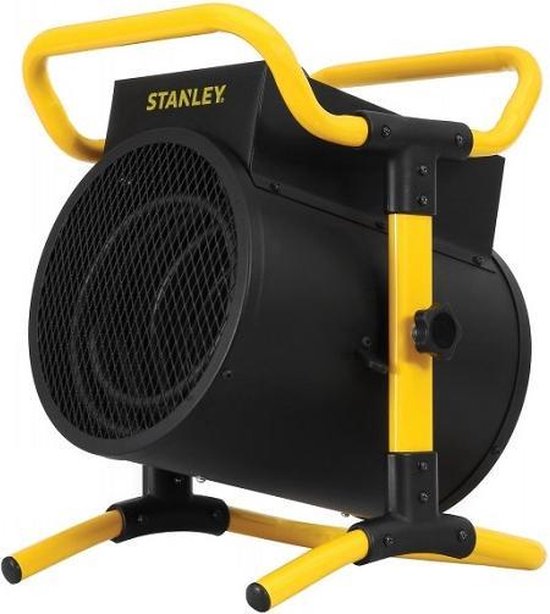 Stanley Werkplaatskachel ST-305-231-E - tot 50m2 - Ook Koude Lucht Ventilator - Zwart/ Geel