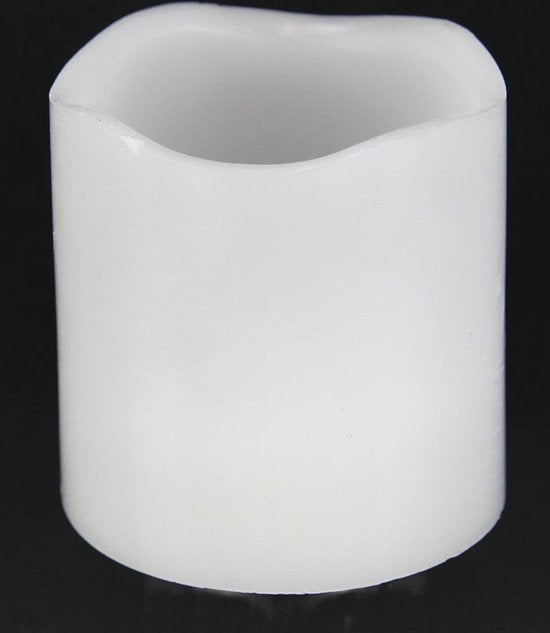 LED Kaarsen 5 x 7 cm - Set van 4 - met Timer - Wit