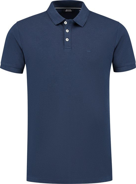 Boston Brothers Piqué Poloshirt - Navy - Maat BBO36S340-0000-2004