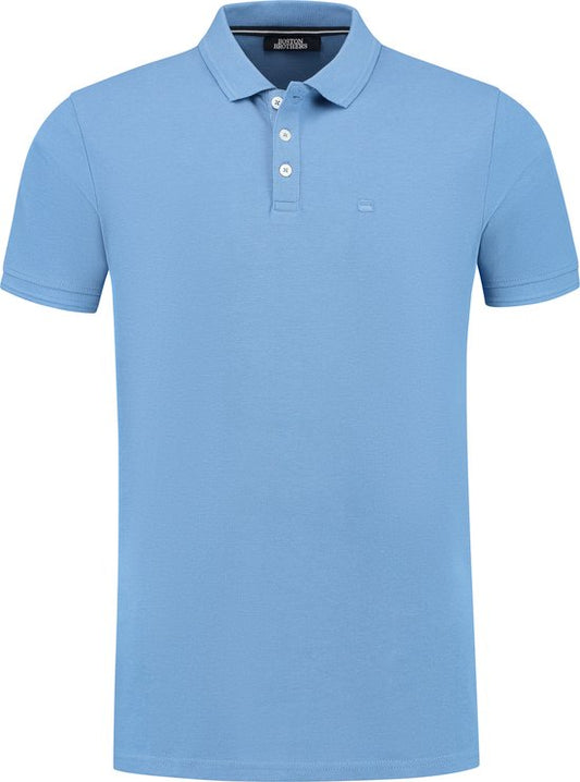 Boston Brothers Piqué Poloshirt - Uni Pique - Lt Blue - M