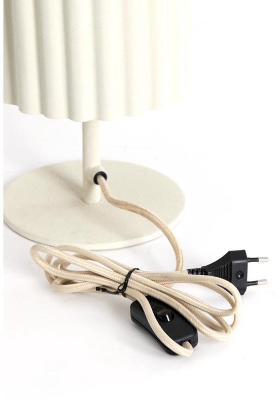Light & Living - tafellamp - Ardales - beige - textiel - schemerlamp - E27 - 1892343