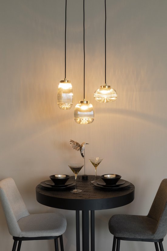 Feliz Lifestyle Robin Hanglamp - Goud glas - 12x12x143cm