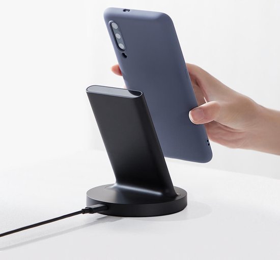 Xiaomi Mi Wireless charger verticale standaard met qi draadloos opladen en LED indicator - 20W - inclusief USB C kabel