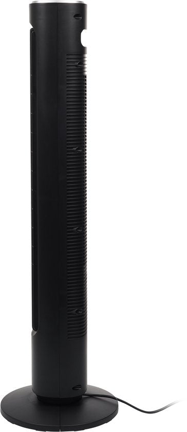 Princess DC Torenventilator 101cm – Extra Stil - 12 Snelheden – Oscillatie – Timer 1-8uur – Met Afstandsbediening - Staande Ventilator – 50W– Zwart - 352390