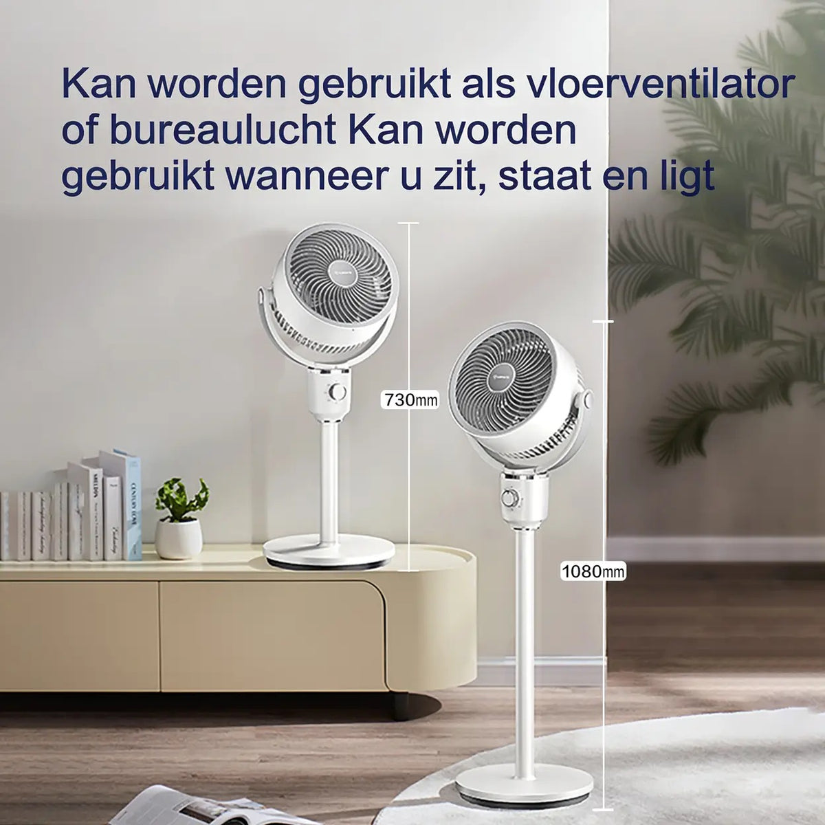 Airmate Luchtcirculatieventilator - Verstelbaar 45–108 cm - 3 Bladen