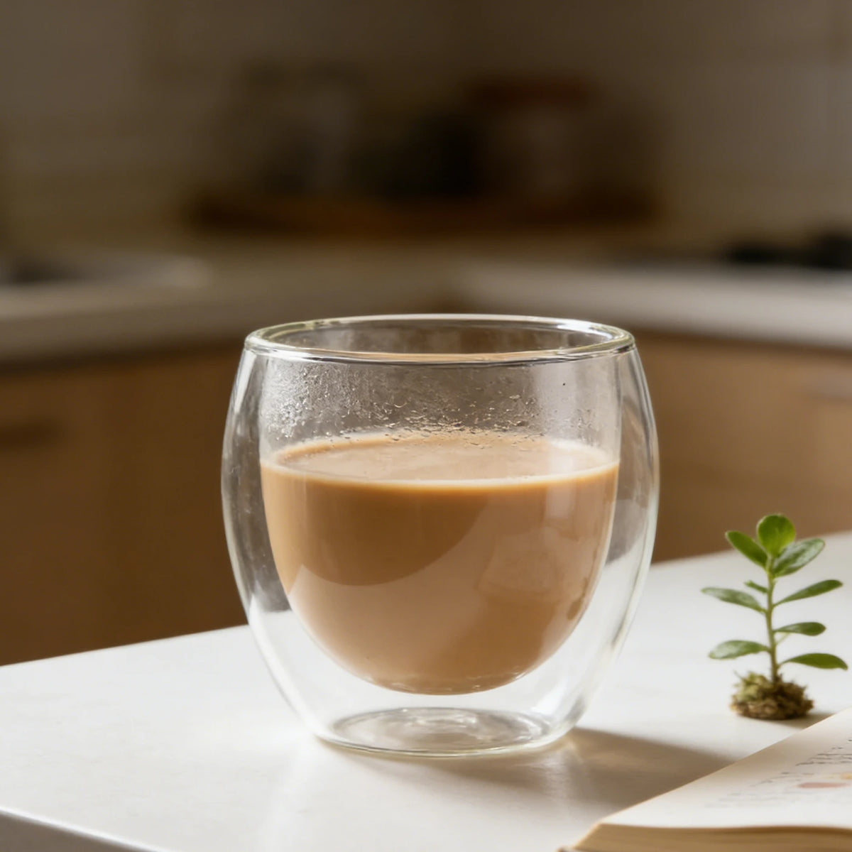 Ju7cer Koffie- en Theeglas - Vaatwasserbestendig - 220 ml