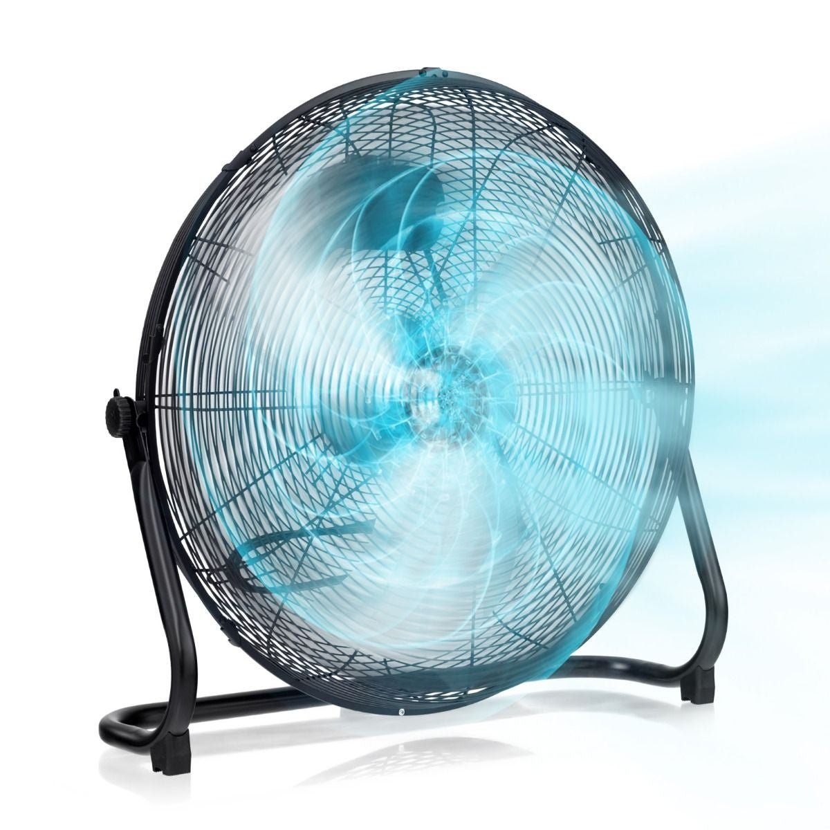 Coast Vloerventilator - 3 Snelheden - 145 ° verstelbaar - 160W - 62 x 20 x 59 cm - Zwart