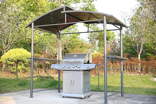 Angel Living Metalen overkapping - Tuinpaviljoen - Aluminium - 245 x 150 x 233 cm