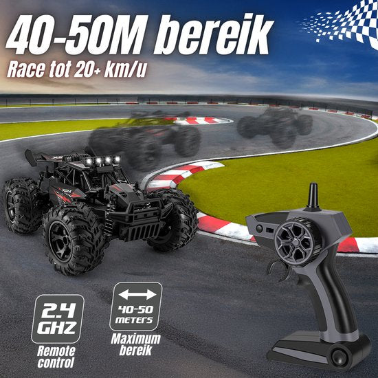 Vertrex Turbo V12 RC Bestuurbare Auto - Afstandsbestuurbare Race Speelgoed - Volwassenen & Jongens - voor Buiten - Radiografisch Afstandbestuurbaar - 209 x 121 x 257mm
